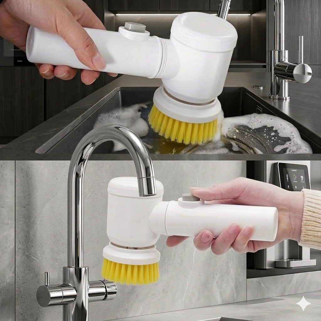 PowerScrub Mini™ Electric Cleaning Brush | Easy Home Cleaning