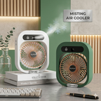 2-in-1 Mini Misting Fan & Humidifier – Portable USB Cooling Fan