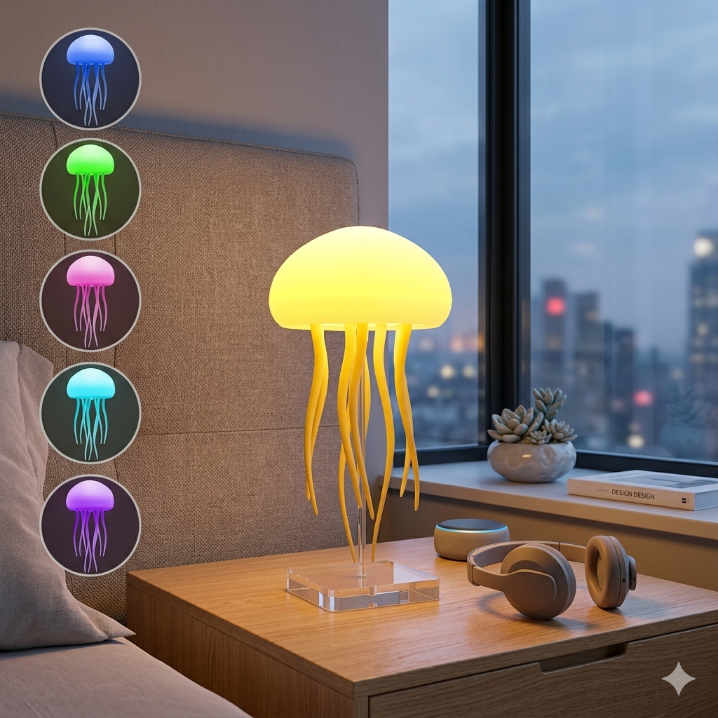 Jellyfish LED TikTok Night Lamp