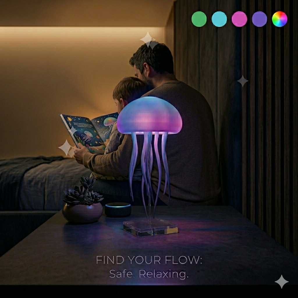 Jellyfish LED TikTok Night Lamp