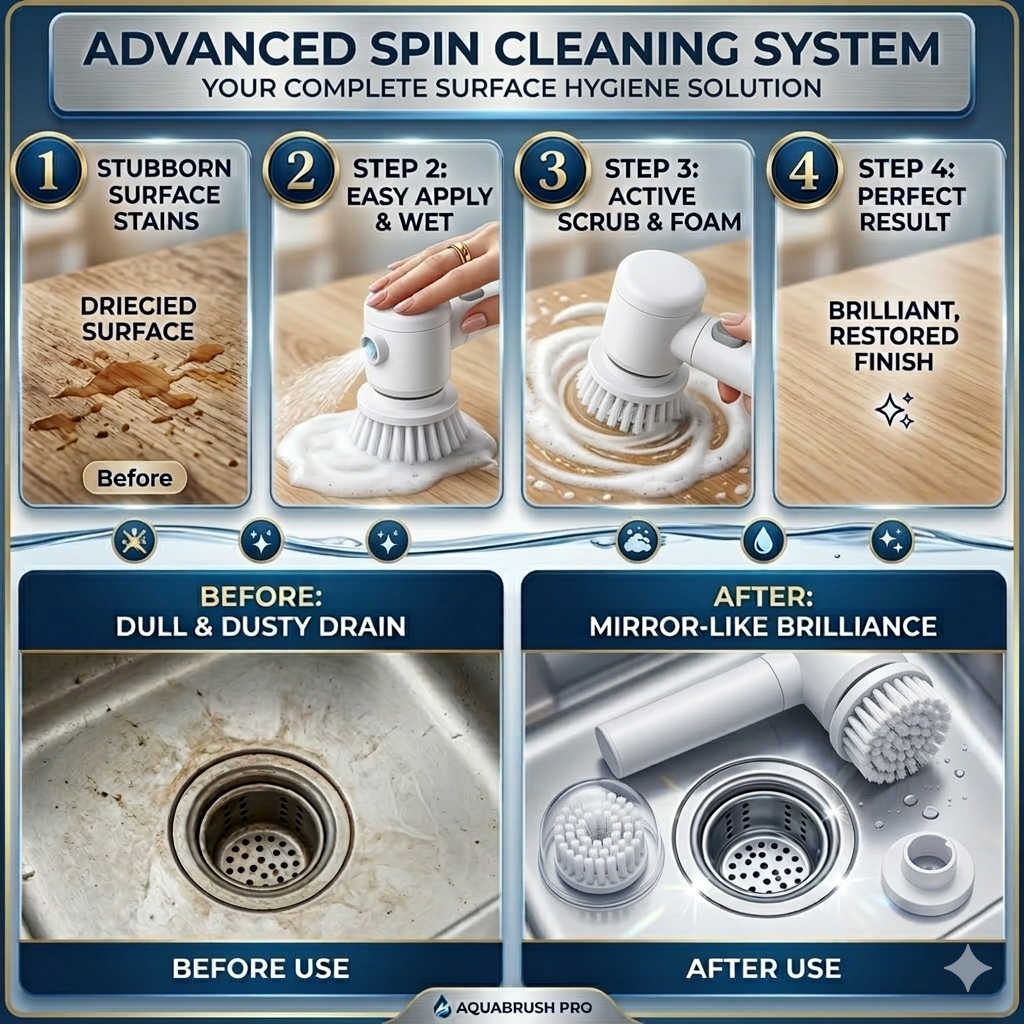 PowerScrub Mini™ Electric Cleaning Brush | Easy Home Cleaning