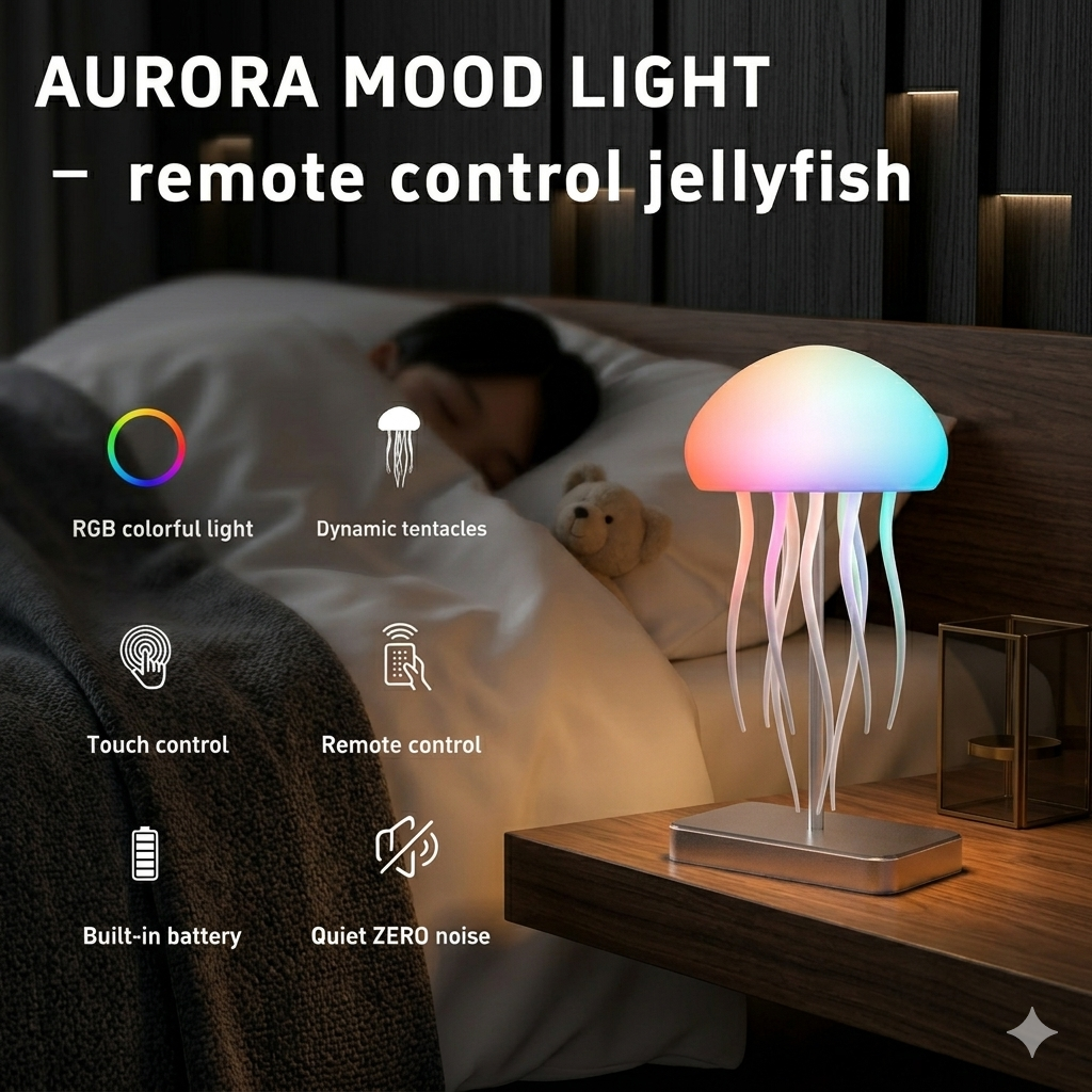 Jellyfish LED TikTok Night Lamp