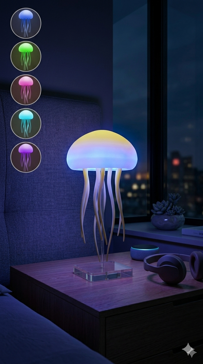 Jellyfish LED TikTok Night Lamp
